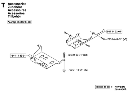 Accessories Diagram and Parts List for RIDER155AWD (965080001)(2006-01) Husqvarna Lawn Mower
