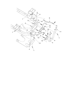 Assembly 2 Diagram and Parts List for Z400 (50-60)(2020-09) Husqvarna Lawn Tractor Accessories
