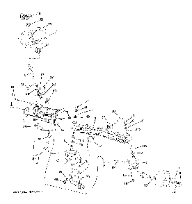 Steering Diagram and Parts List for YTH200TWIN (96041006301)(2008-09) Husqvarna Lawn Tractor