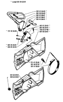 Page C Diagram and Parts List for 77 1981-09 Husqvarna Chainsaw