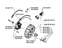 Page F Diagram and Parts List for 77 1981-09 Husqvarna Chainsaw