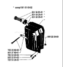 Page G Diagram and Parts List for 77 1981-09 Husqvarna Chainsaw