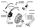 Page F Diagram and Parts List for 77 1984-03 Husqvarna Chainsaw
