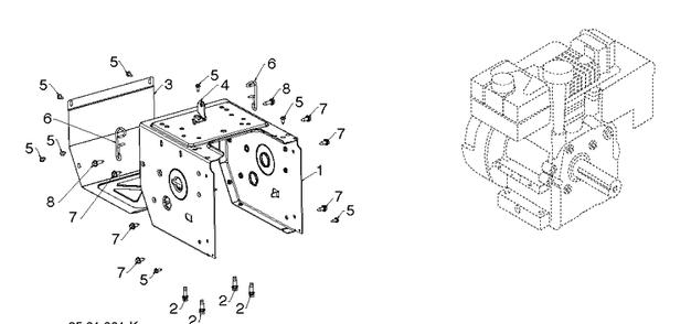 Chassis, Engine And Pulleys 1 Diagram and Parts List for ST224 (97046850100)(2020-05) Husqvarna Snow Blower