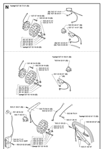 Ignition System Diagram and Parts List for 362XP 20070100001-Current Husqvarna Chainsaw