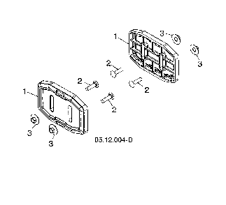 Skid show Diagram and Parts List for 96193009603  Husqvarna Snow Blower