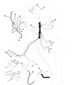 Electrical Diagram and Parts List for LTH120 (954140013A)(1997-12) Husqvarna Lawn Mower
