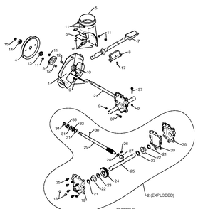 Auger Housing And Impeller 5 Diagram and Parts List for 5524ST 2010-04 Husqvarna Snow Blower