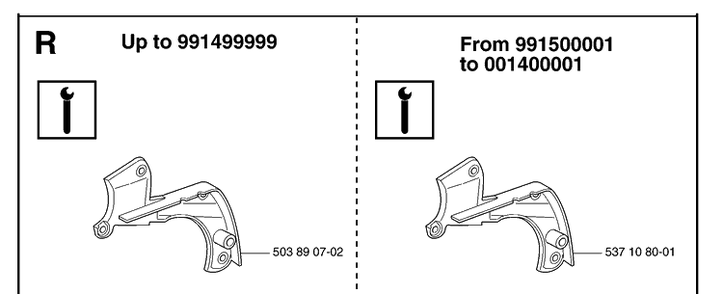 Service Updates 2 Diagram and Parts List for 340E 20062300001-Current Husqvarna Chainsaw