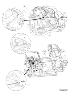 Cables Kawasaki Gasoline Vehicles Diagram and Parts List for HUV4421GXP 2006-11 Husqvarna Lawn Tractor