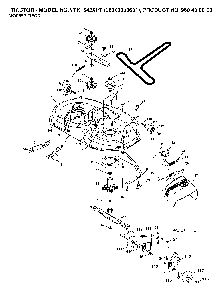 Mower Deck / Cutting Deck Diagram and Parts List for YTH1542XPT (96043000601)(2006-03) Husqvarna Lawn Tractor