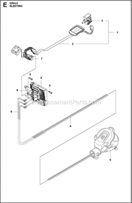 Electrical Diagram and Parts List for 520ILX  Husqvarna Trimmer