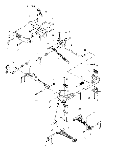 Mower Lift / Deck Lift Diagram and Parts List for P-ZT4822CA (966663801)(2011-11) Husqvarna Lawn Tractor