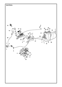 Electrical Diagram and Parts List for R316TXAWD 2022 Husqvarna Lawn Tractor