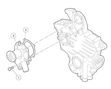 Water Pump Diagram and Parts List for HUV4421GXP 2009 Husqvarna Lawn Tractor