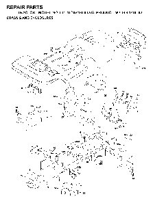 Chassis And Enclosures Diagram and Parts List for LT120 (954140002A)(1997-01) Husqvarna Lawn Tractor