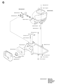 Part Location Diagram of 535440301 Husqvarna Exhaust Pipe Assy