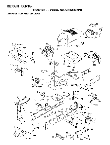 Chassis And Enclosures Diagram and Parts List for GTH2550XPB (954567116)(2001-02) Husqvarna Lawn Tractor