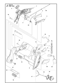 Part Location Diagram of 522798201 Husqvarna Stop Switch