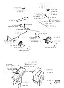 Wheels And Tires 4 Diagram and Parts List for R50  Husqvarna Lawn Mower