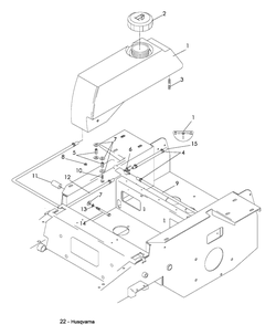 Fuel System Diagram and Parts List for LZF5227 (966956701)(2008-06) Husqvarna Lawn Mower