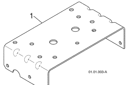 Chassis / Engine / Pulleys-A 1 Diagram and Parts List for 15530SBLS (96193003801)(2009-06) Husqvarna Snow Blower