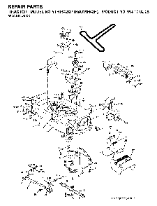 Mower Deck / Cutting Deck Diagram and Parts List for YTH1542XP (HAU15H42H, 954170225)(2004-09) Husqvarna Lawn Tractor