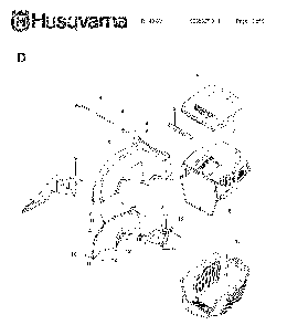 Bagger Diagram and Parts List for R148SV (966836701)(2009-03) Husqvarna Lawn Mower
