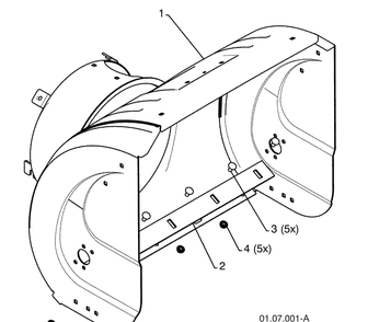 Auger Housing / Impeller Assemble - B 2 Diagram and Parts List for 924SB (96193004500)(2009-06) Husqvarna Snow Blower