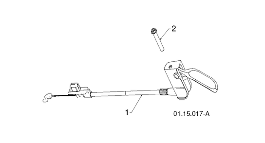 Control Panel And Discharge Chute 3 Diagram and Parts List for 1830HV (96193007304)(2012-06) Husqvarna Snow Blower