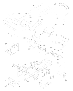 Chassis And Enclosures Diagram and Parts List for YTH1848XP (954567260-B)(2001-05) Husqvarna Lawn Tractor
