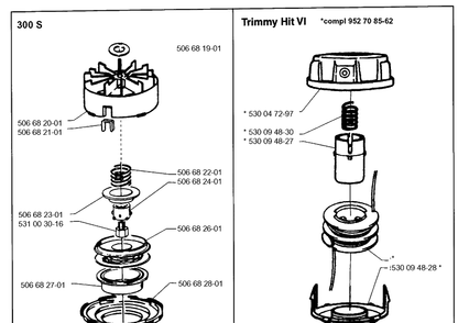 Part Location Diagram of 506682201 Husqvarna SPRING