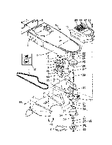 Chassis/deflector Diagram and Parts List for 96173000203  Husqvarna Trimmer