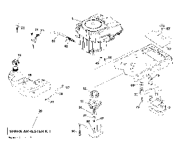 Engine Diagram and Parts List for GTH260TWIN (96041004503)(2010-01) Husqvarna Lawn Tractor