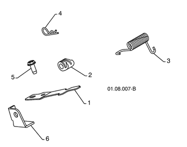 Cam And Linkage / Console Panel 1 Diagram and Parts List for 924SB (96193003500)(2008-10) Husqvarna Snow Blower