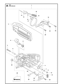 Part Location Diagram of 505052001 Husqvarna Roller