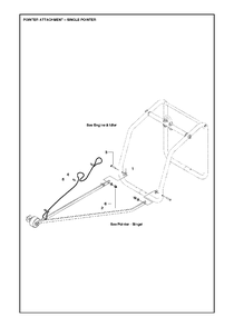 Pointer Attachment - Single Pointer Diagram and Parts List for FS520 (FS 524)(2011-02) Husqvarna Circular Saw