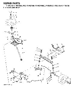 Steering Diagram and Parts List for YTH2148D (954571960)(2004-04) Husqvarna Lawn Tractor