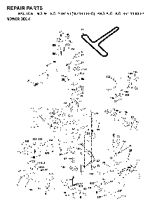 Mower Deck / Cutting Deck Diagram and Parts List for YTH150 (954140007C, 954140007)(1997-01) Husqvarna Lawn Tractor