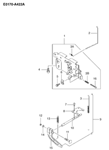 Carburetor Details 2 Diagram and Parts List for FH430V 2003-06 Husqvarna Engine
