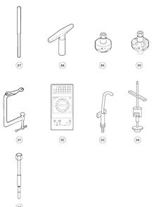 Maintenance And Service Tools - Gas 5 Diagram and Parts List for HUV4421GXP 2009 Husqvarna Lawn Tractor