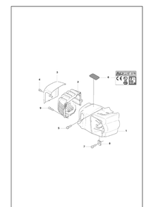 Cover Diagram and Parts List for 323HD60 2009-02 Husqvarna Hedge Trimmer