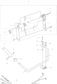 Throttle Control / 355 Rx Diagram and Parts List for 355 2007-07 Husqvarna Brush Cutter