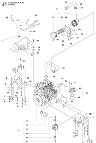 Part Location Diagram of 544180701 Husqvarna Gasket