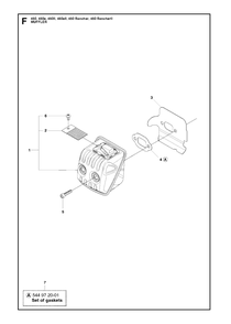 Muffler Diagram and Parts List for 450RANCHERII  Husqvarna Chainsaw