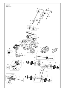 Product Complete 3 Diagram and Parts List for LC19SP  Husqvarna Lawn Mower