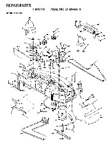 Mower Deck / Cutting Deck Diagram and Parts List for GTH2548XPA (954567895)(2001-12) Husqvarna Lawn Tractor