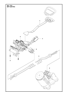 Electrical Diagram and Parts List for 115IL (967098801)(20170200001-20175299999) Husqvarna Edger