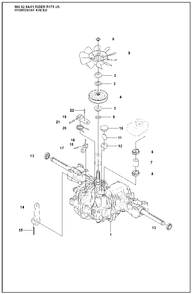 Hydrostat K46 Eu Diagram and Parts List for R175 2008-05 Husqvarna Lawn Tractor
