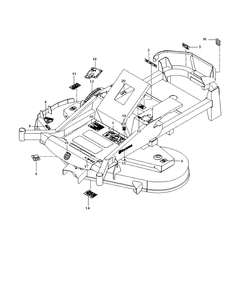 Decals Diagram and Parts List for MZ6128 (96666370200)(2014-09) Husqvarna Lawn Mower